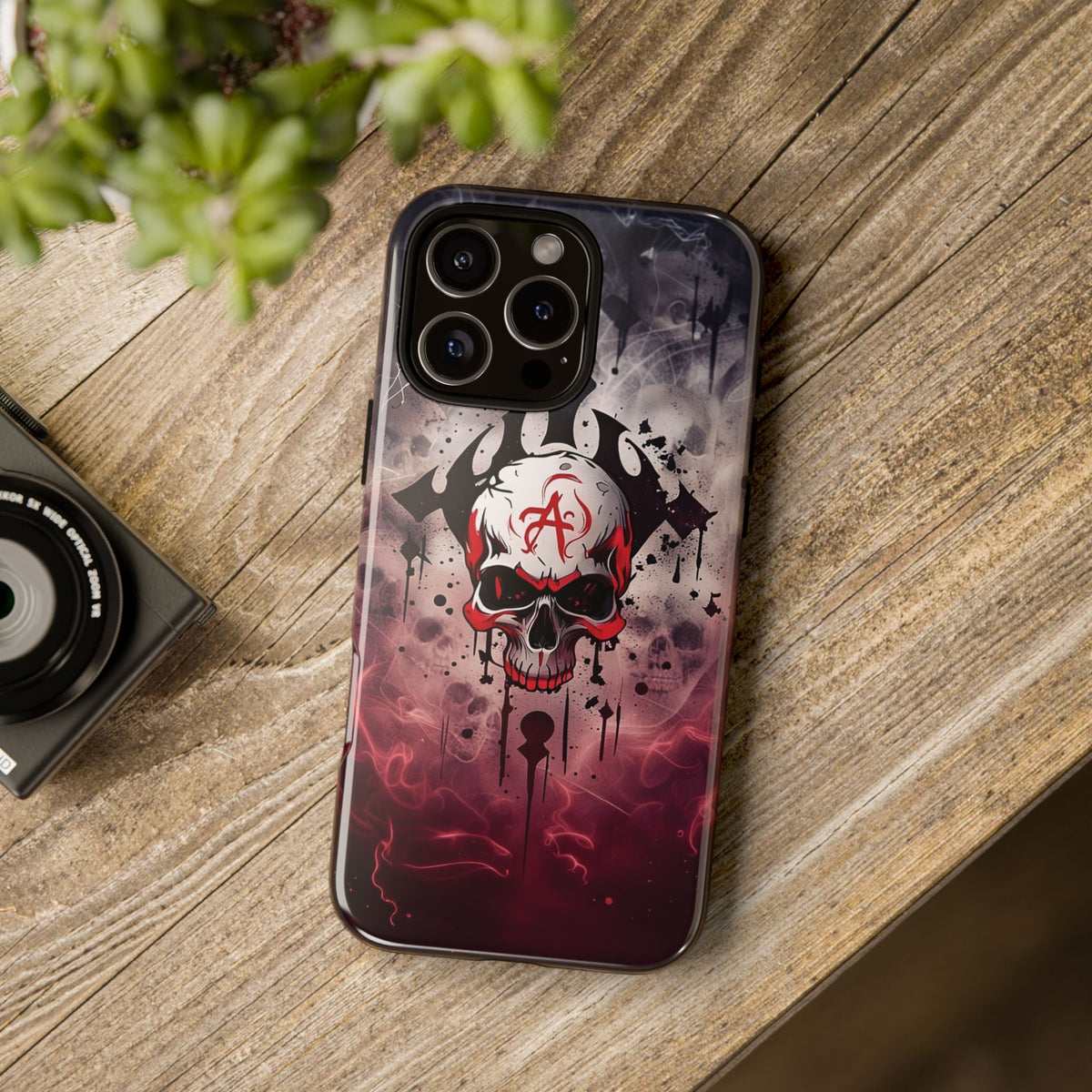 Phone Case - Tough - Red Skull