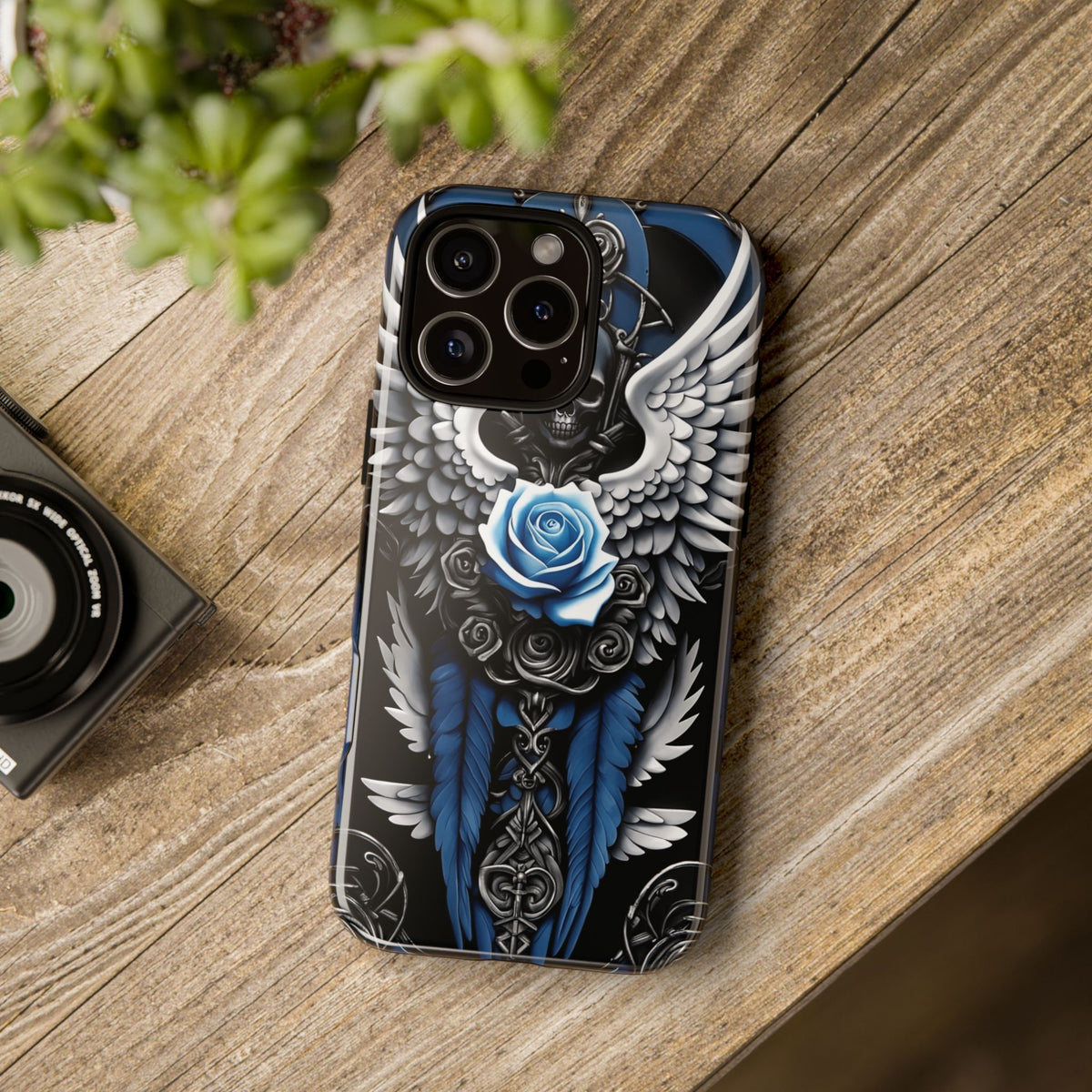 Phone Case - Tough - Blue Angel Wings