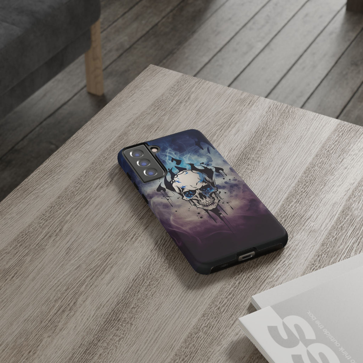 Phone Case - Tough - Blue Skull