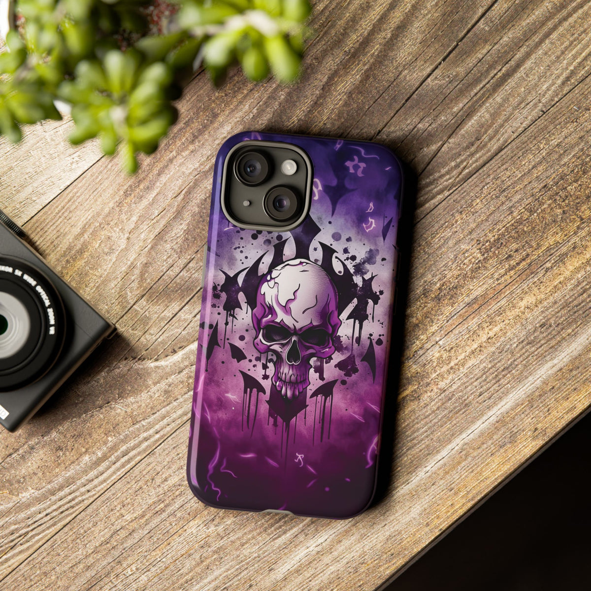 Phone Case - Tough - Purple Skull