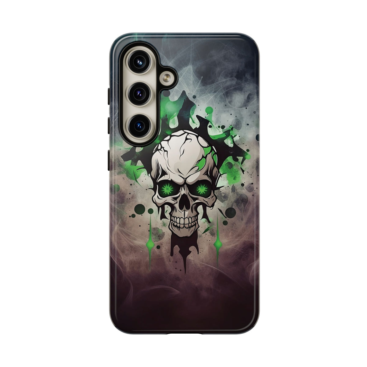 Phone Case - Tough - Green Skull