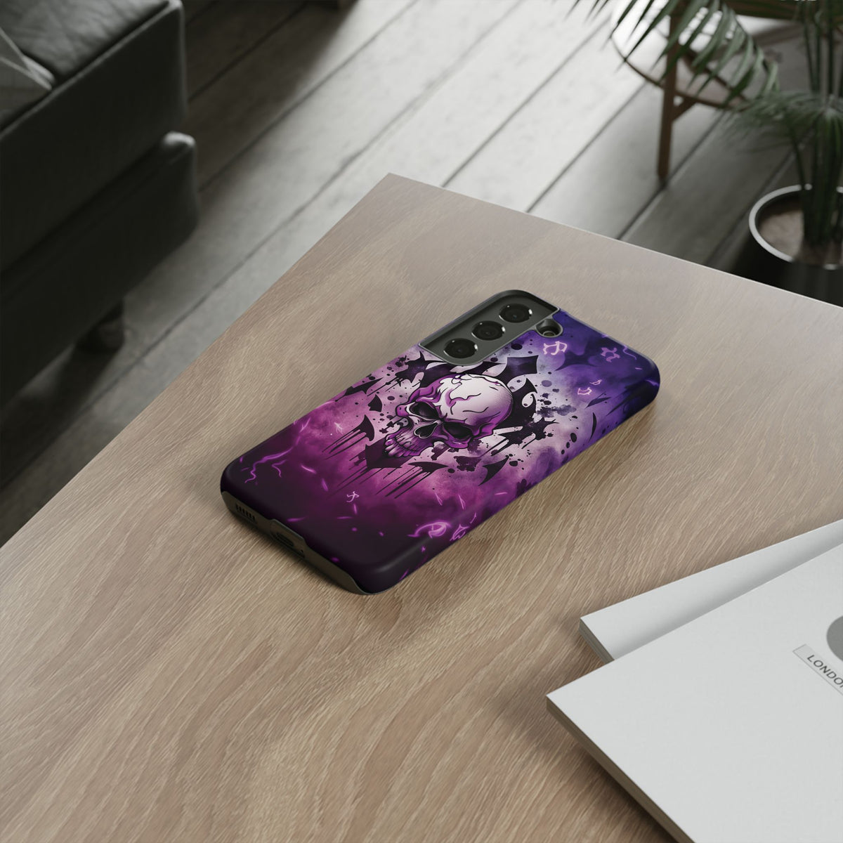 Phone Case - Tough - Purple Skull