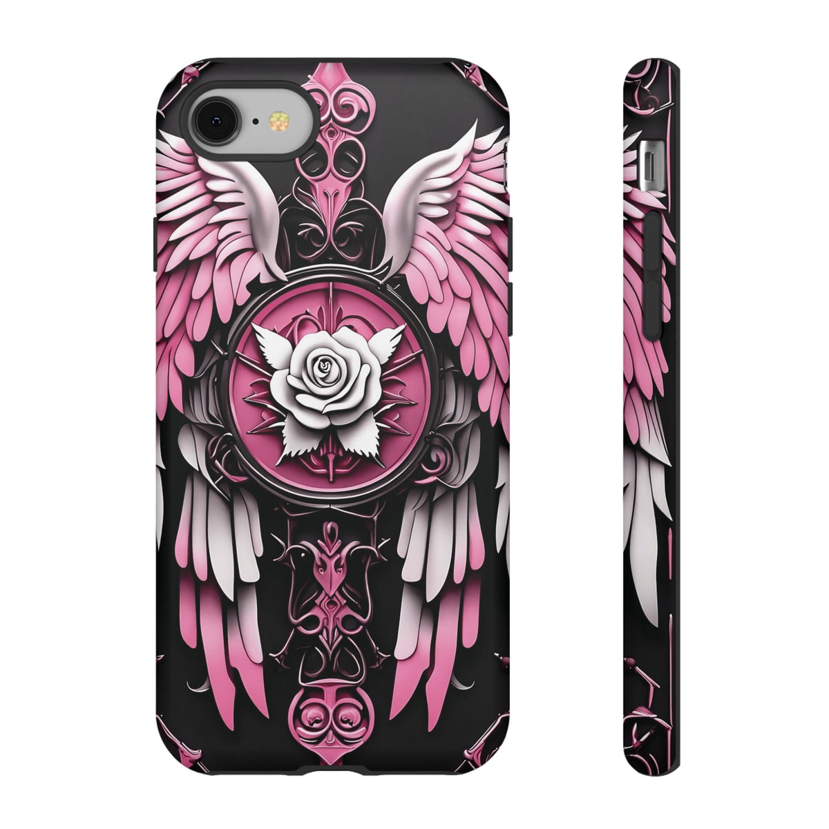 Phone Case - Tough - Pink Angel Wings