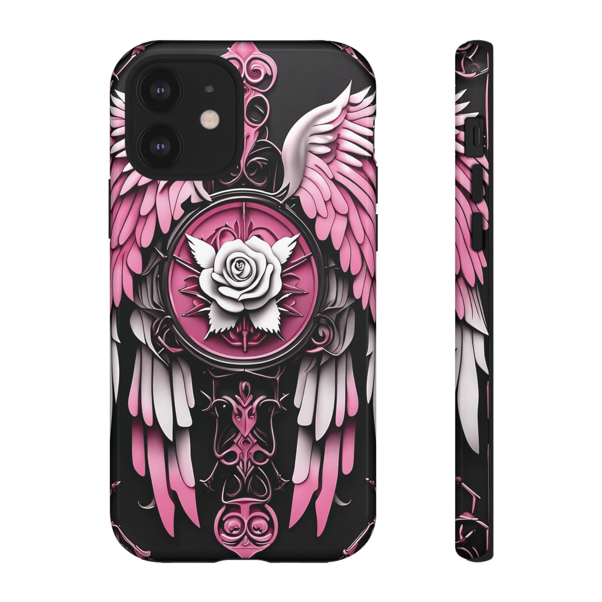 Phone Case - Tough - Pink Angel Wings