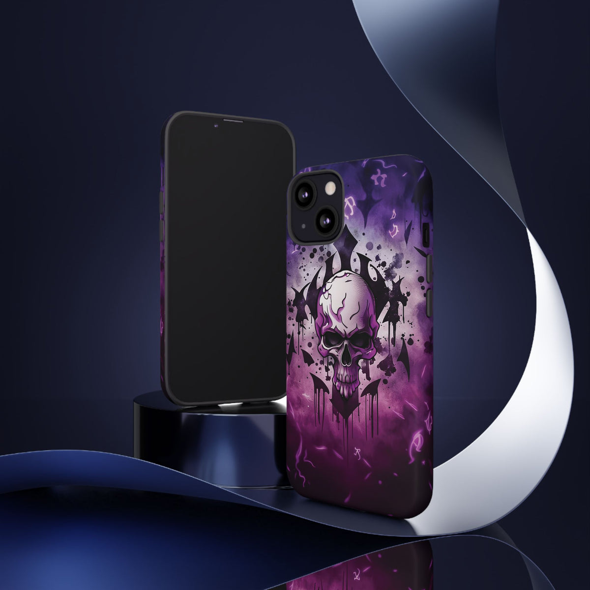 Phone Case - Tough - Purple Skull