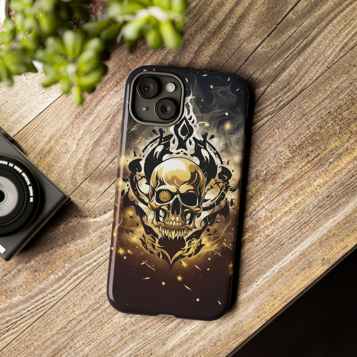 Phone Case - Tough - Gold Skull