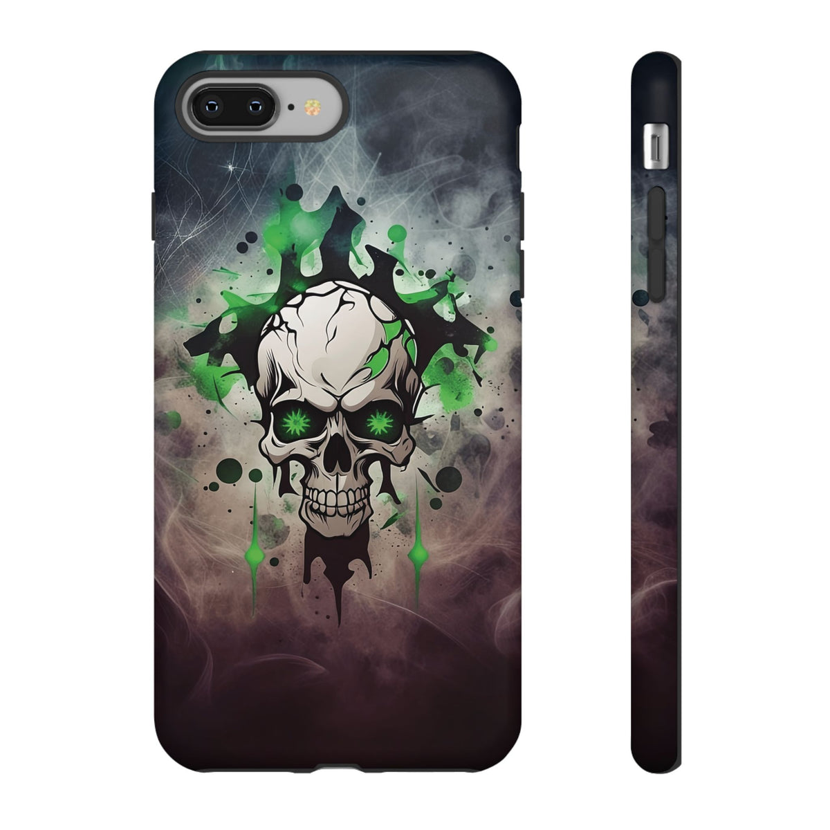 Phone Case - Tough - Green Skull