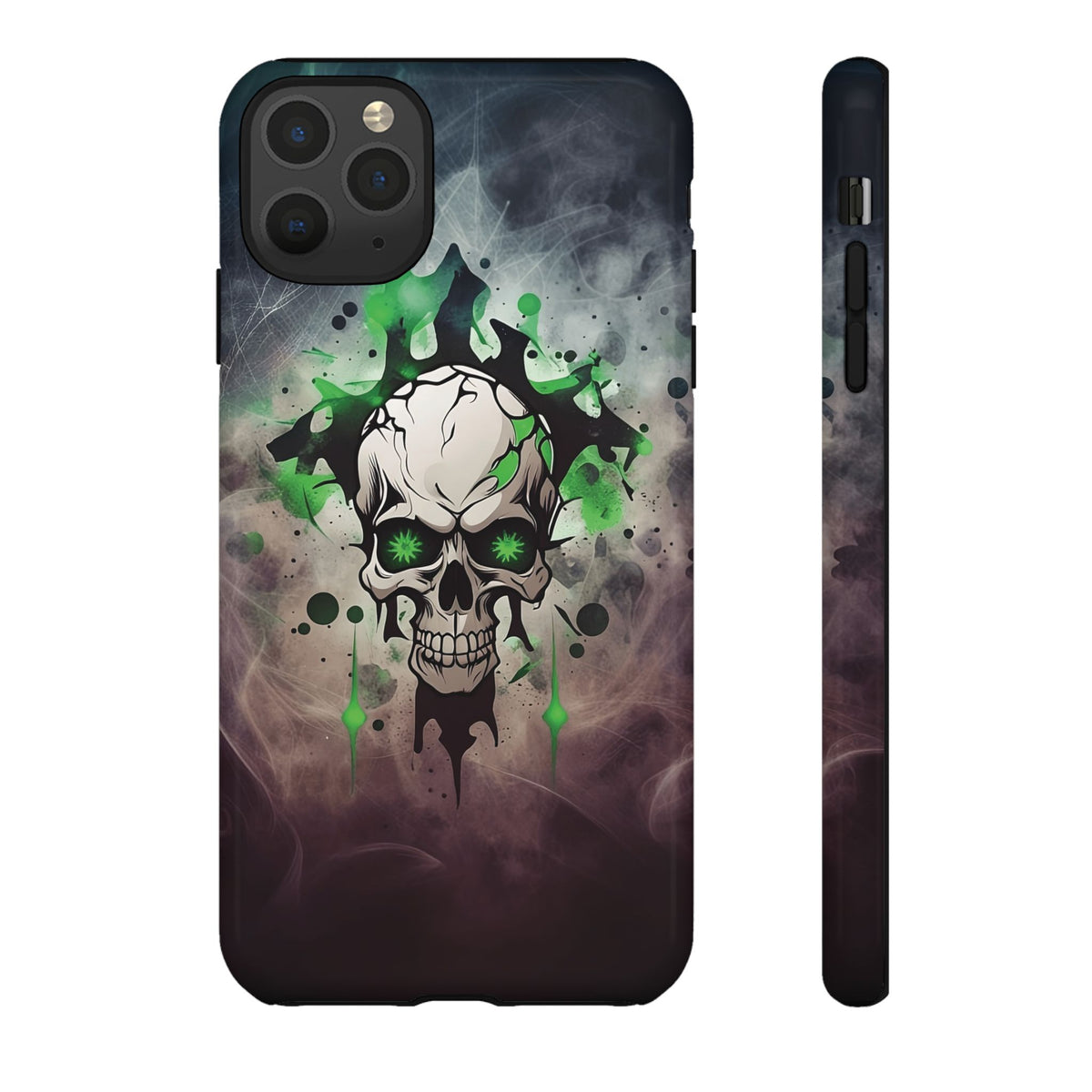 Phone Case - Tough - Green Skull
