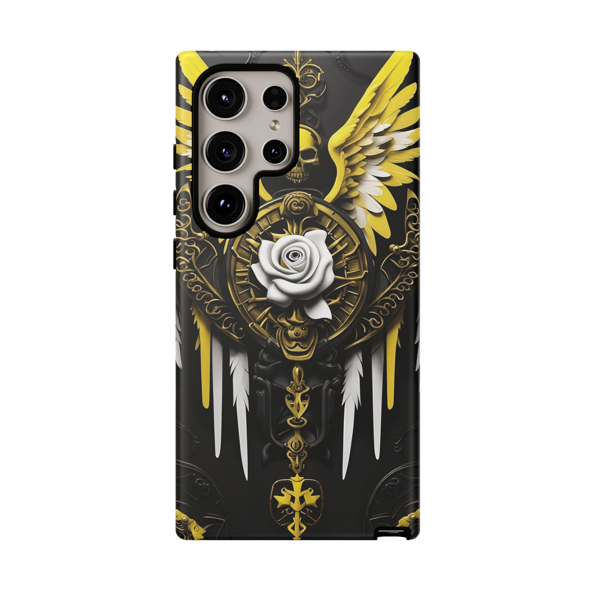 Phone Case - Tough - Yellow Angel Wings