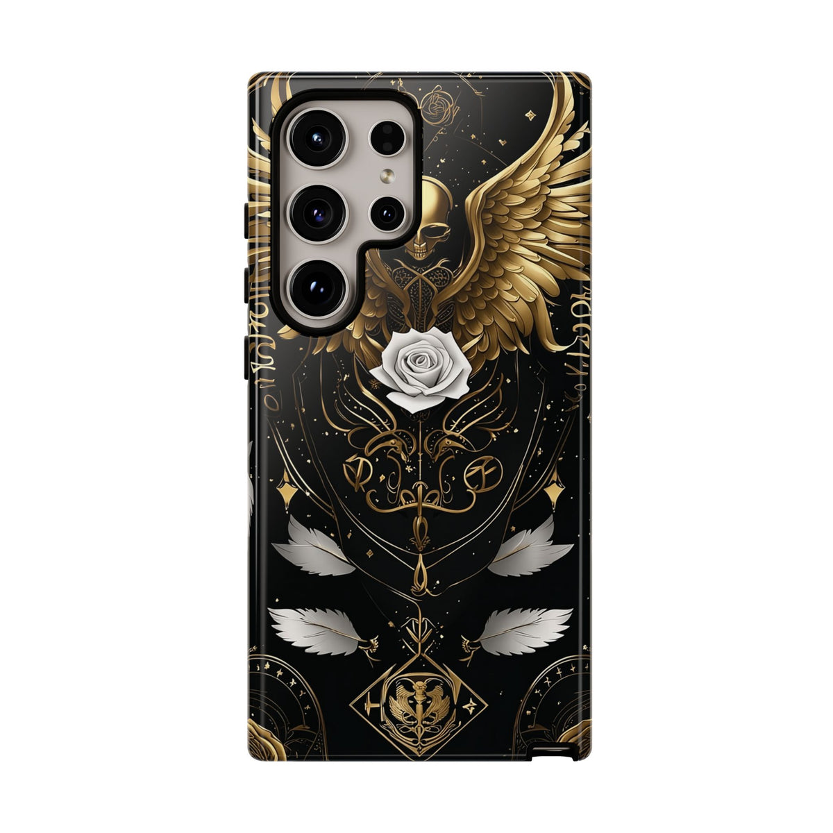 Phone Case - Tough - Gold Angel Wings