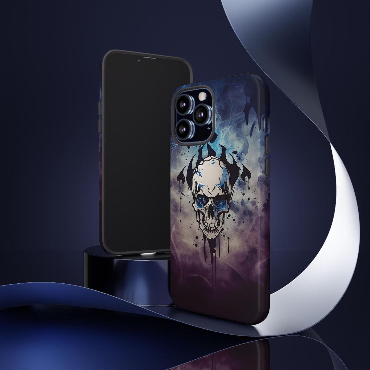 Phone Case - Tough - Blue Skull