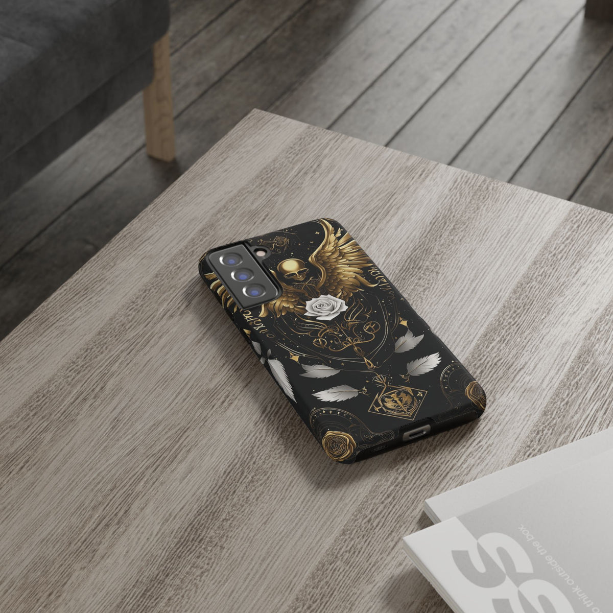 Phone Case - Tough - Gold Angel Wings