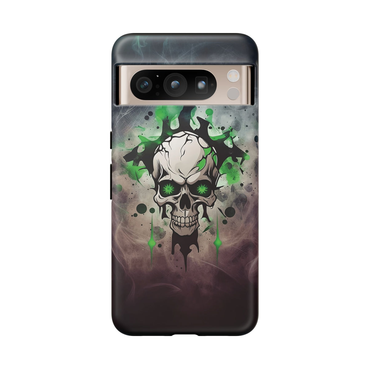 Phone Case - Tough - Green Skull