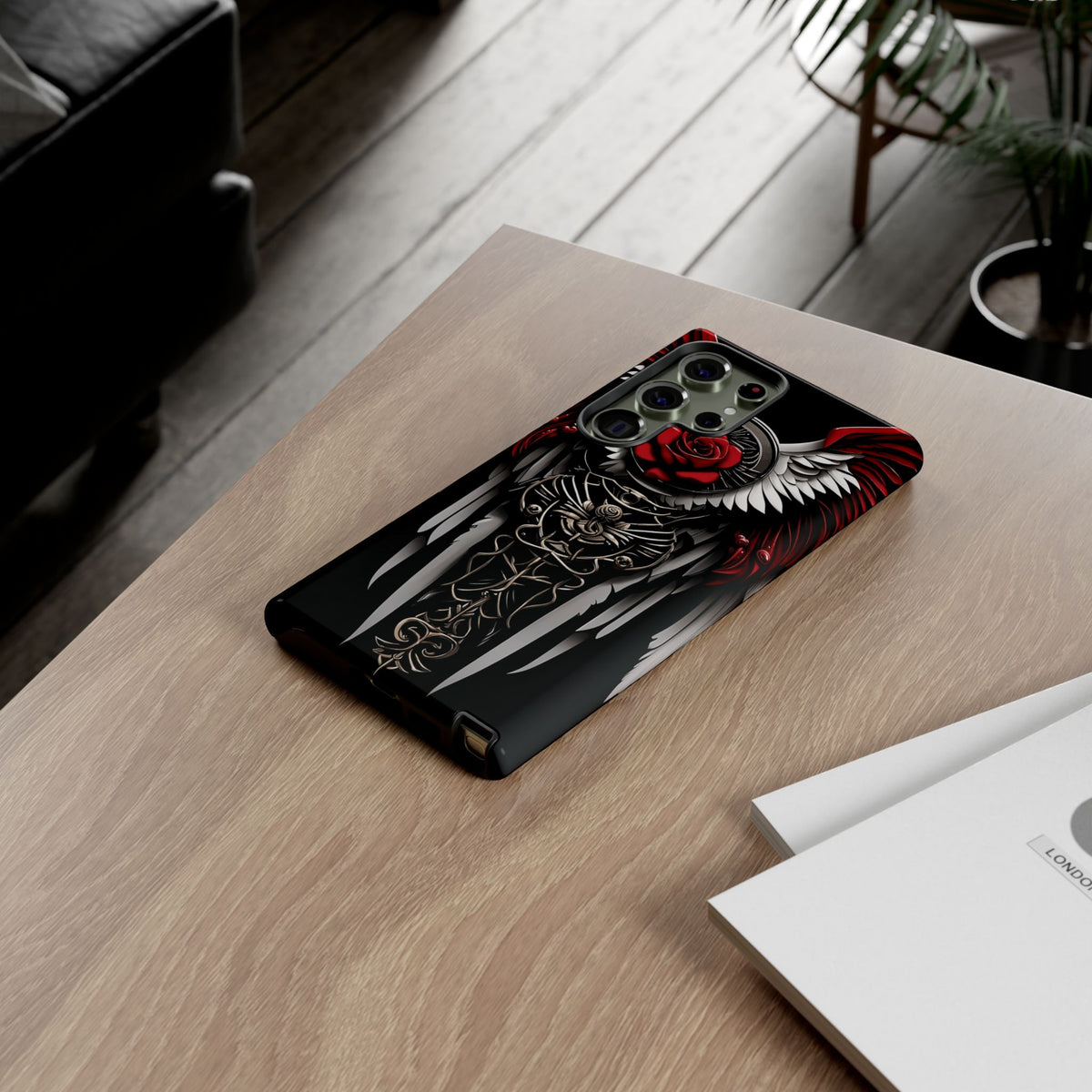 Phone Case - Tough - Red Angel Wings