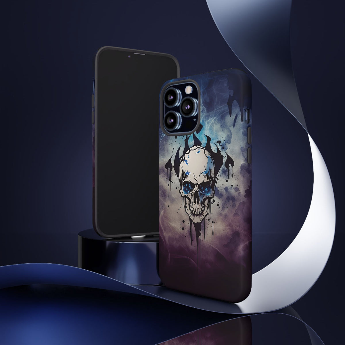 Phone Case - Tough - Blue Skull