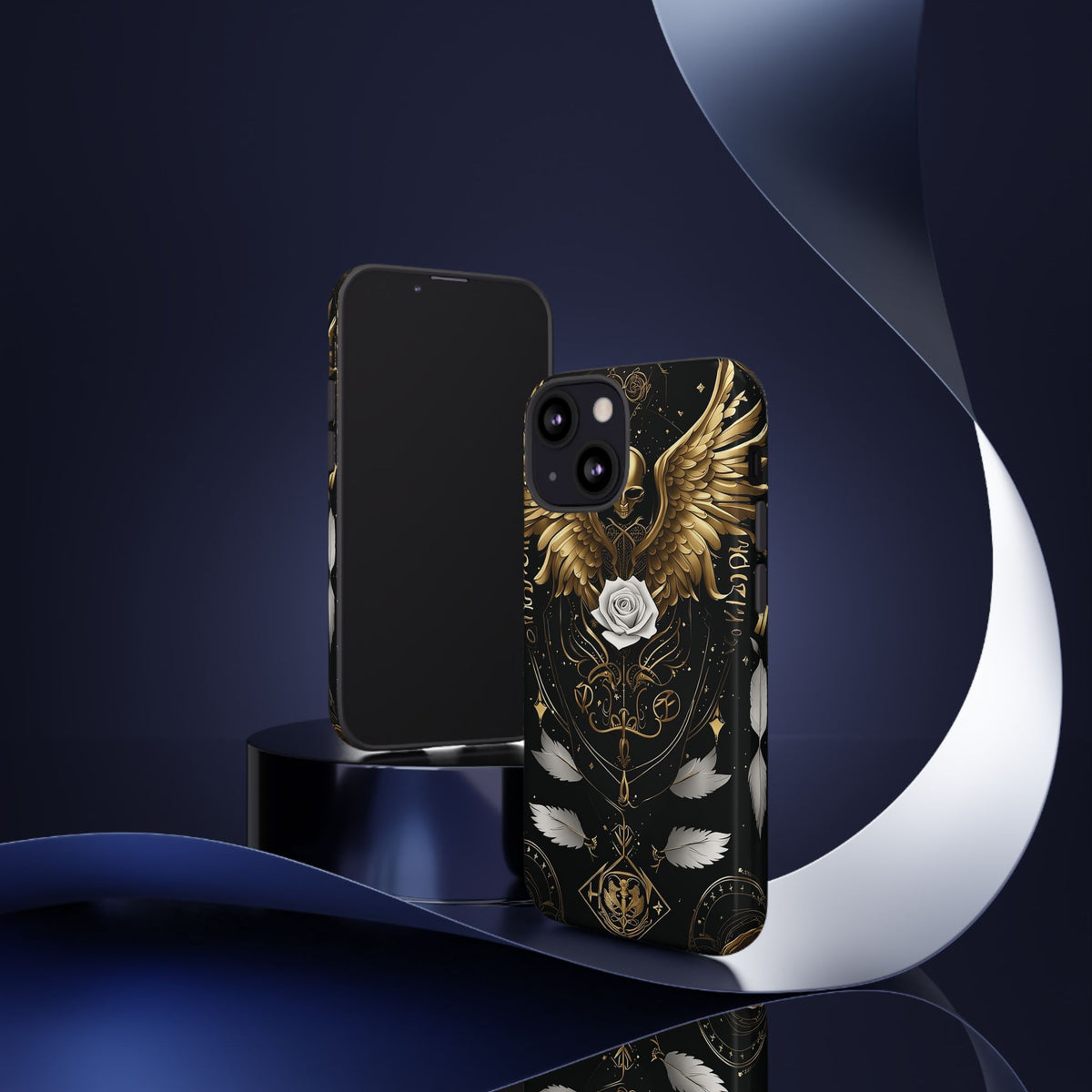 Phone Case - Tough - Gold Angel Wings