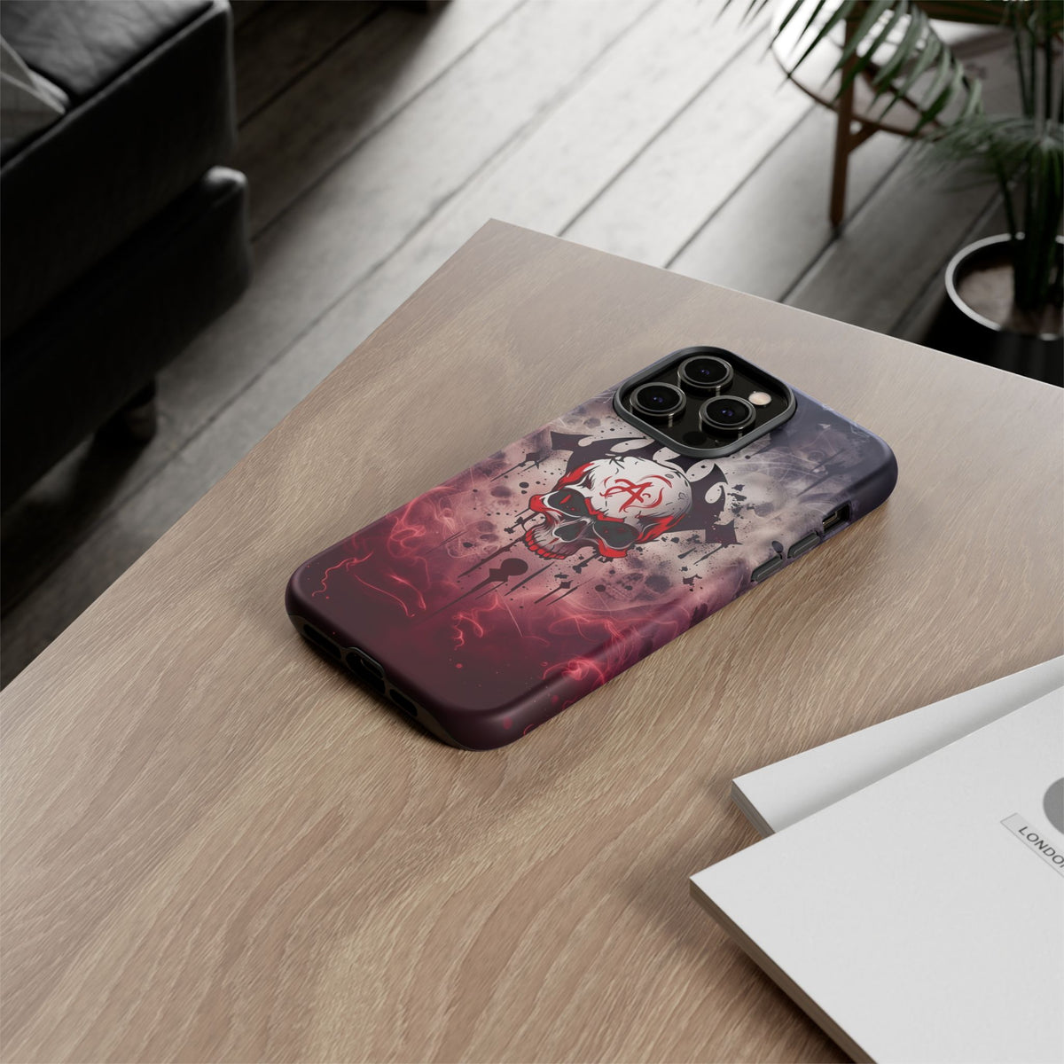 Phone Case - Tough - Red Skull