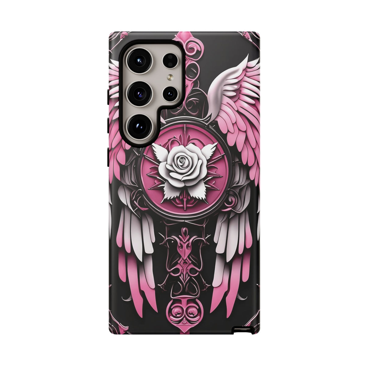 Phone Case - Tough - Pink Angel Wings