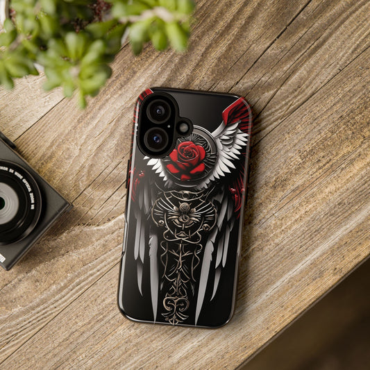 Phone Case - Tough - Red Angel Wings