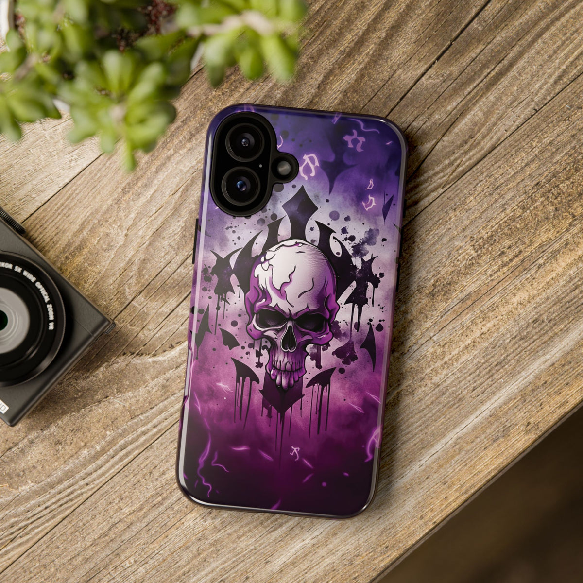 Phone Case - Tough - Purple Skull
