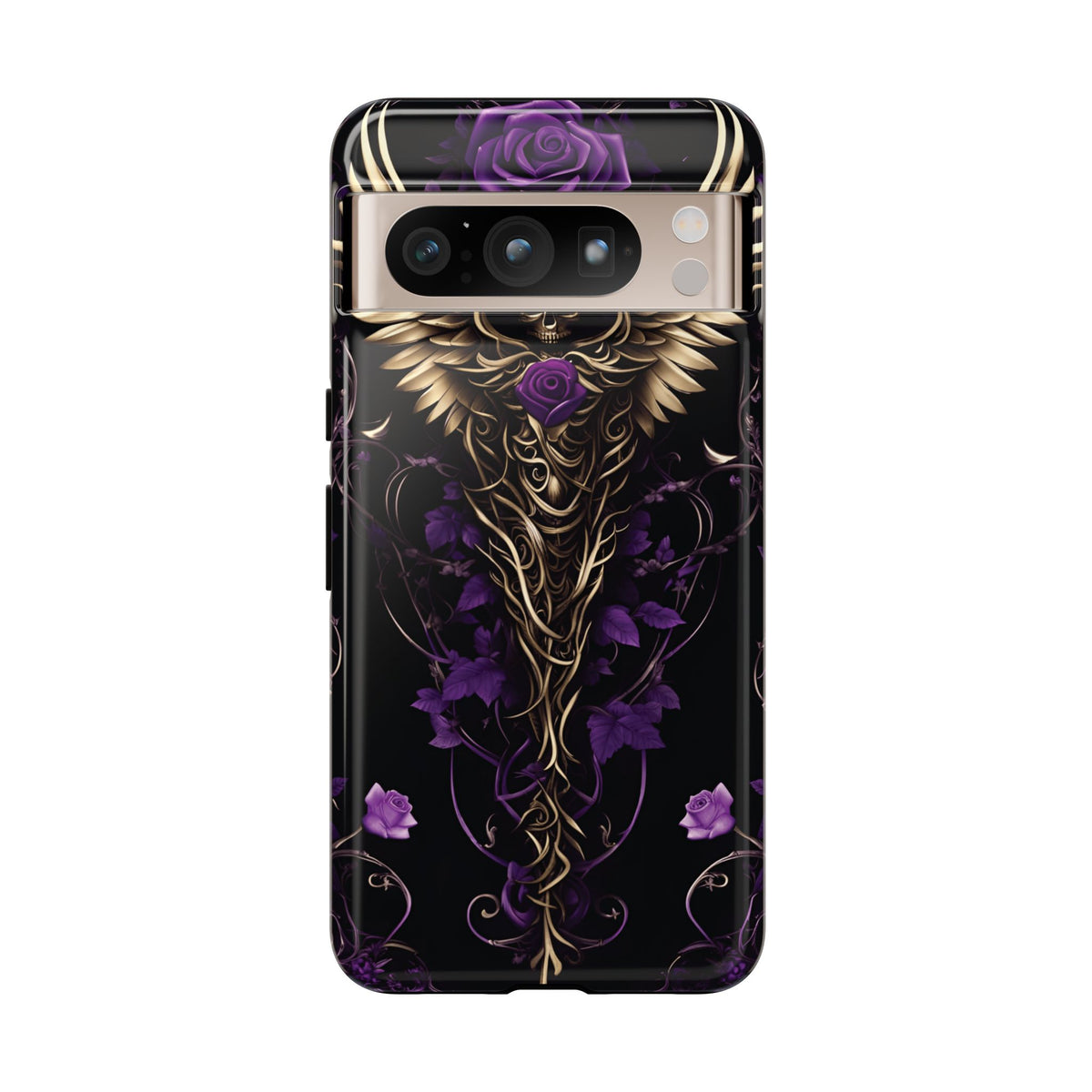 Phone Case - Tough - Purple Skull & Wings