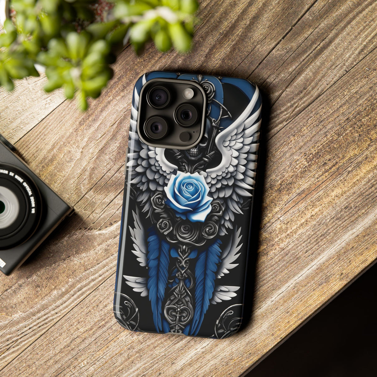 Phone Case - Tough - Blue Angel Wings