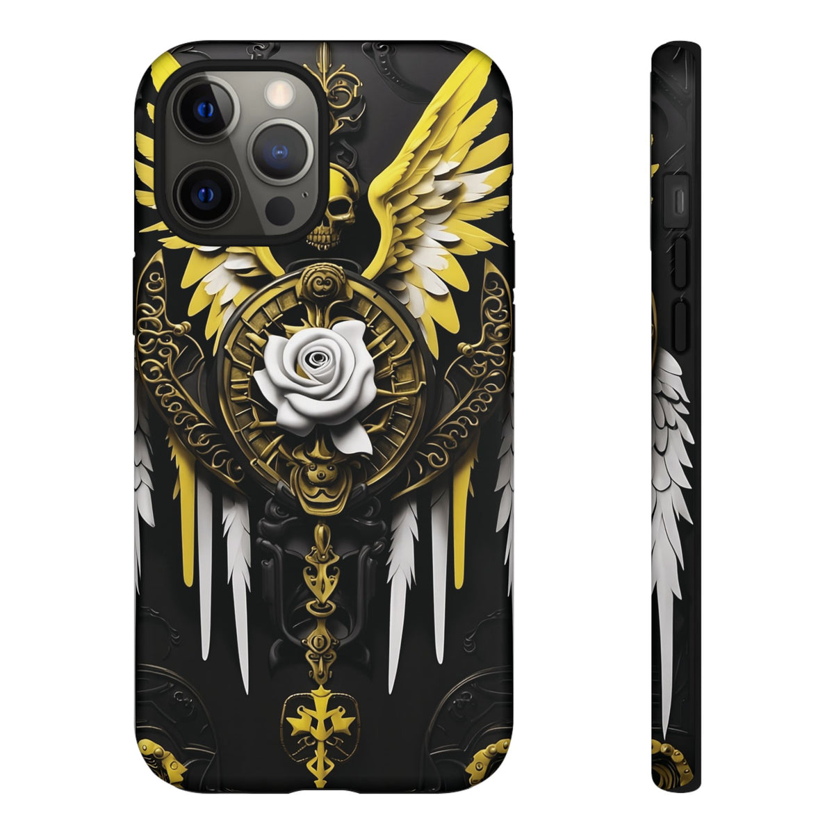 Phone Case - Tough - Yellow Angel Wings