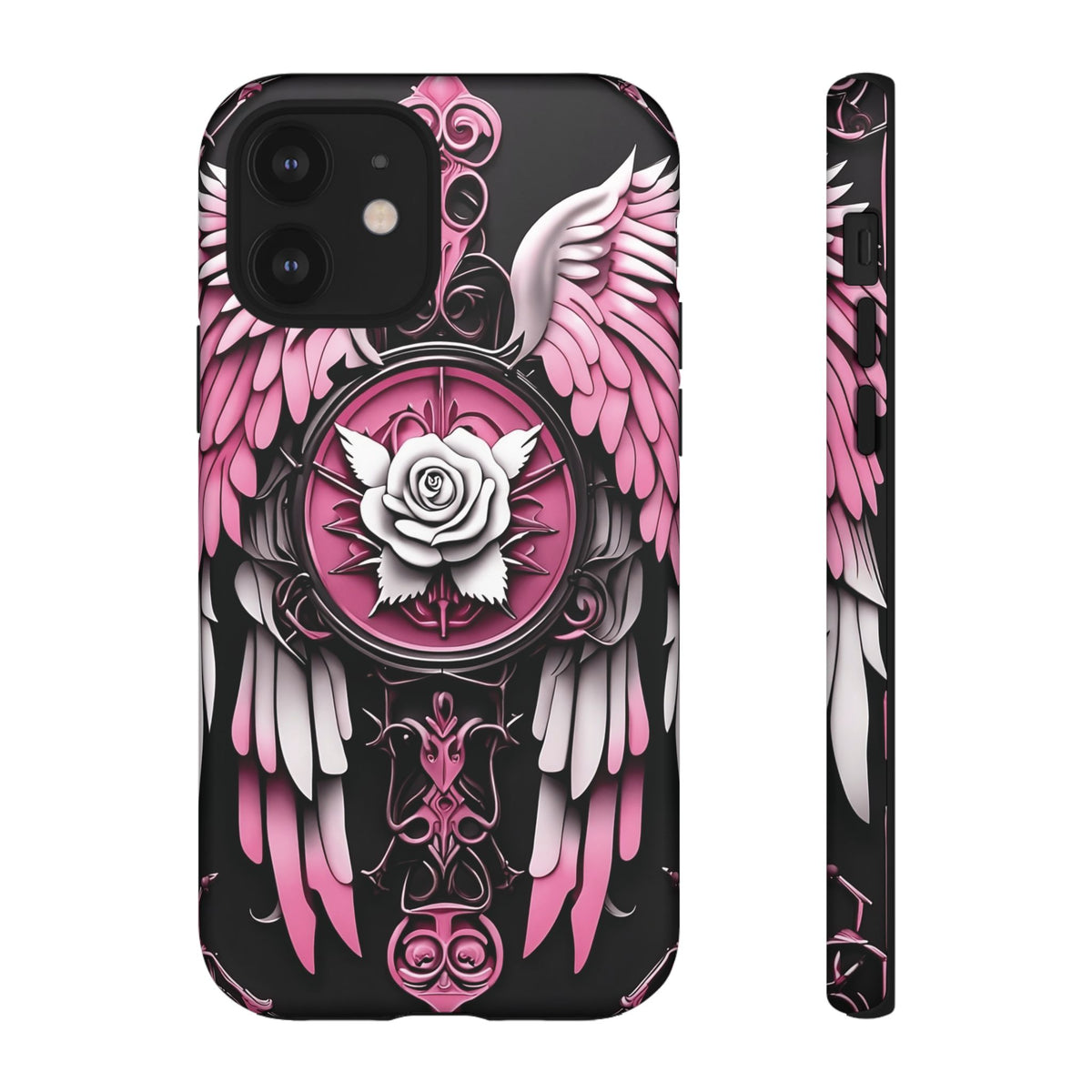 Phone Case - Tough - Pink Angel Wings