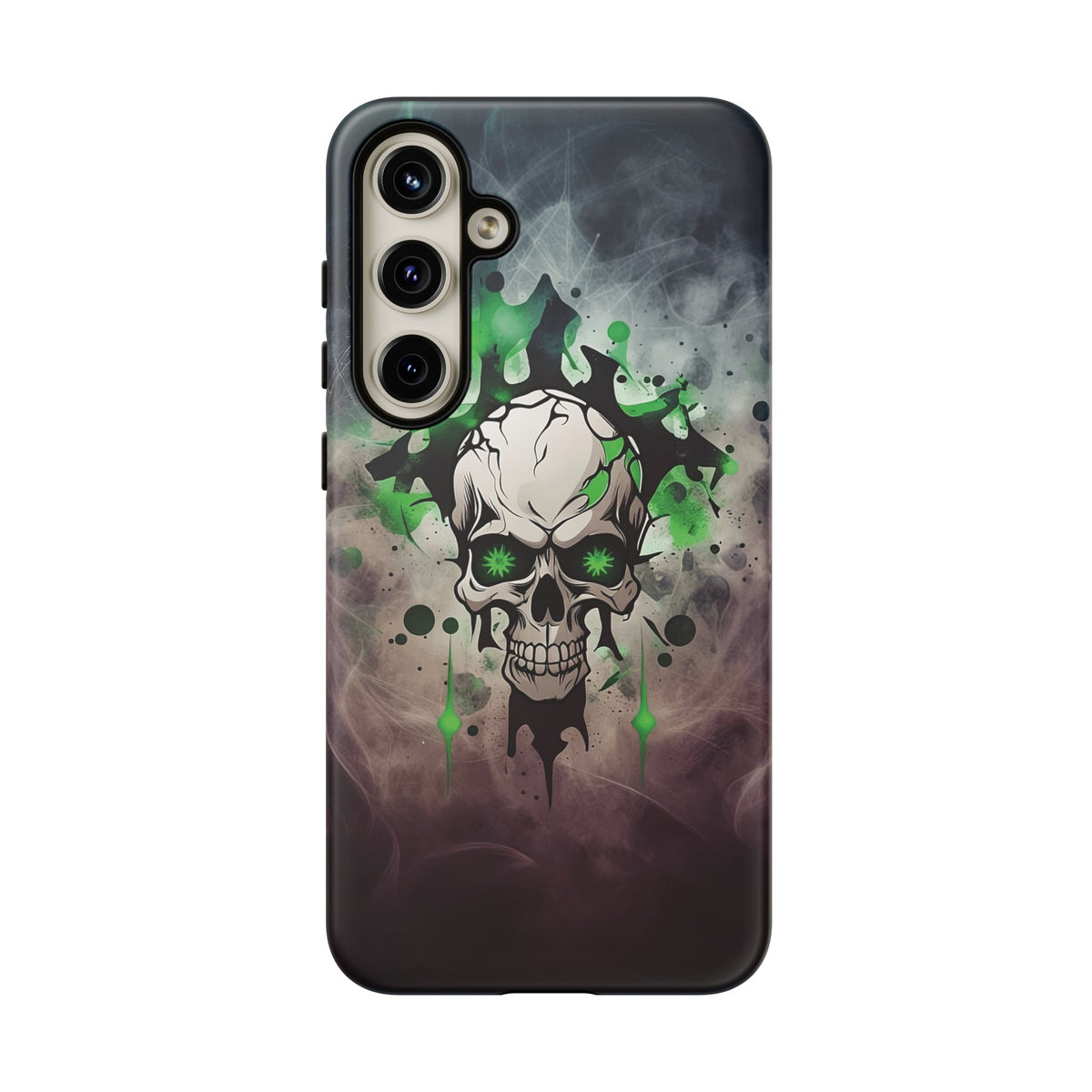 Phone Case - Tough - Green Skull