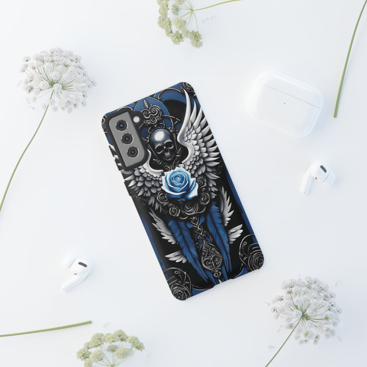 Phone Case - Tough - Blue Angel Wings