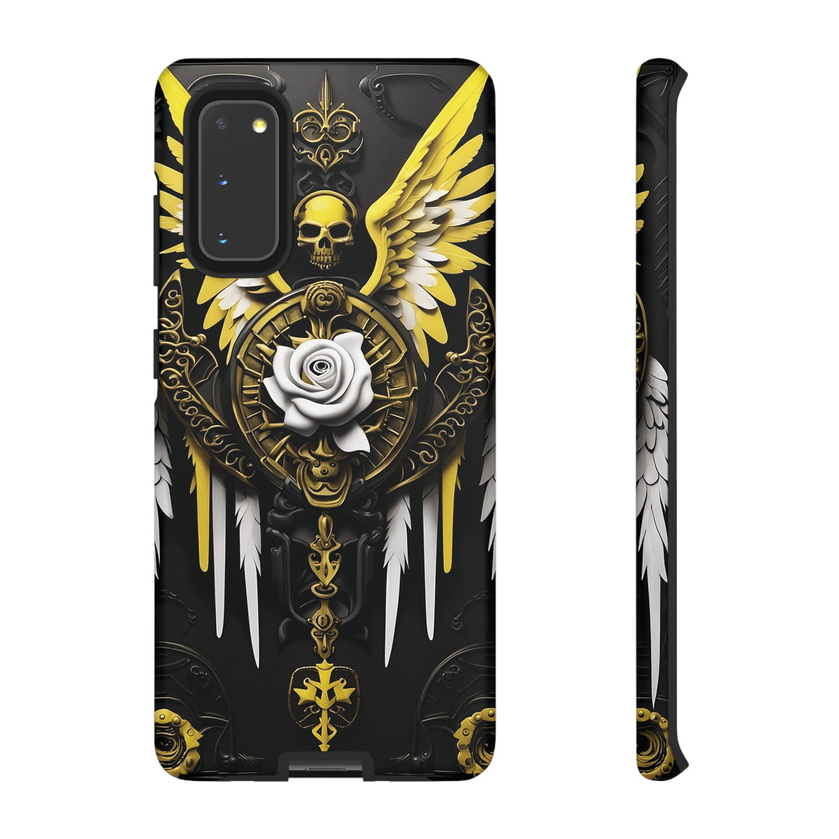Phone Case - Tough - Yellow Angel Wings