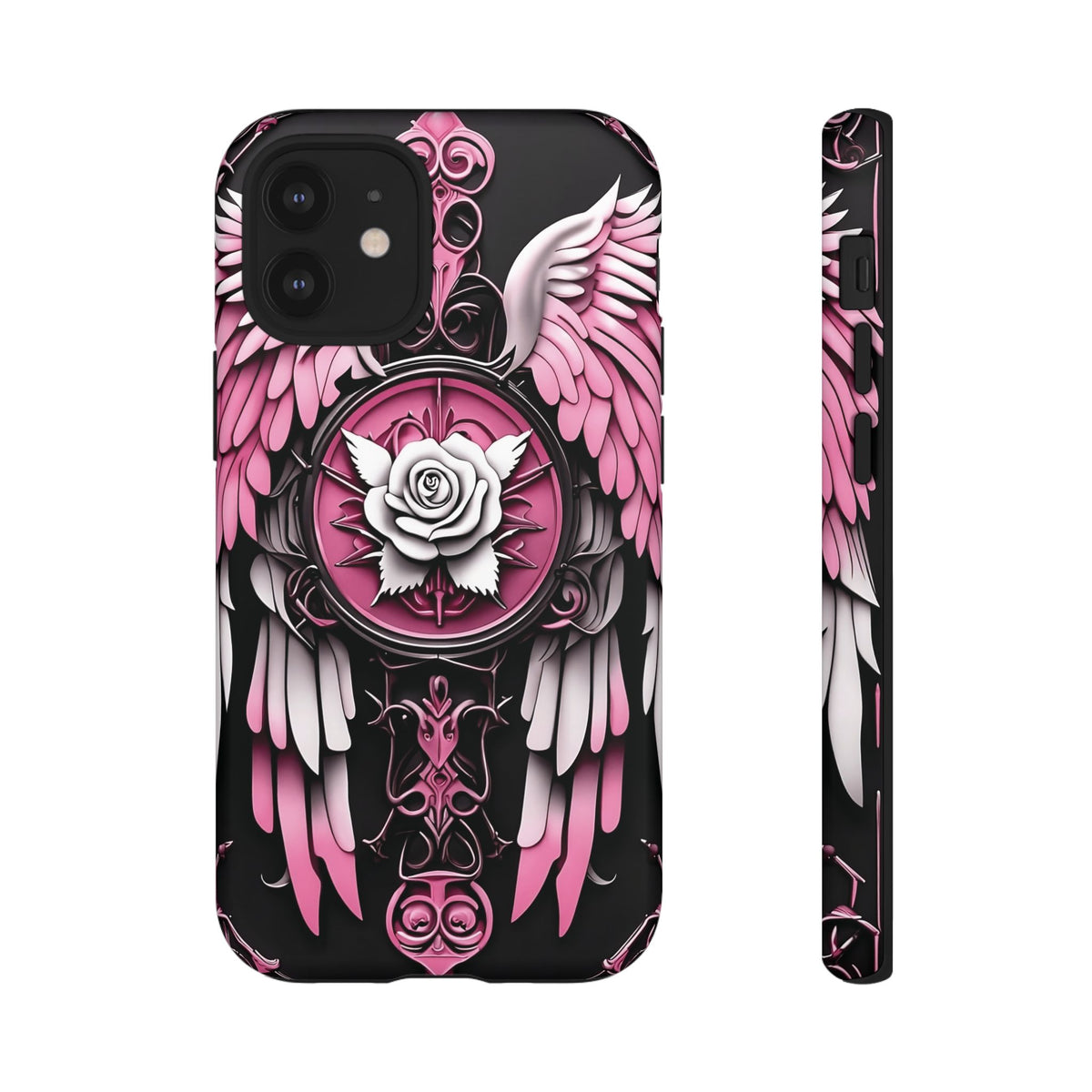 Phone Case - Tough - Pink Angel Wings
