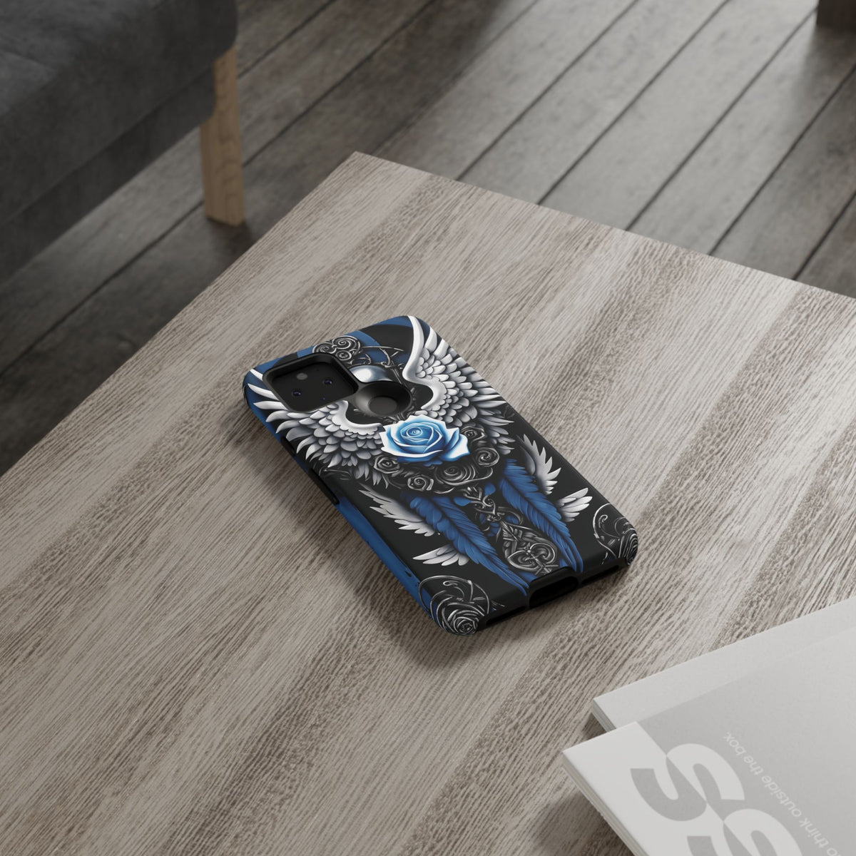 Phone Case - Tough - Blue Angel Wings