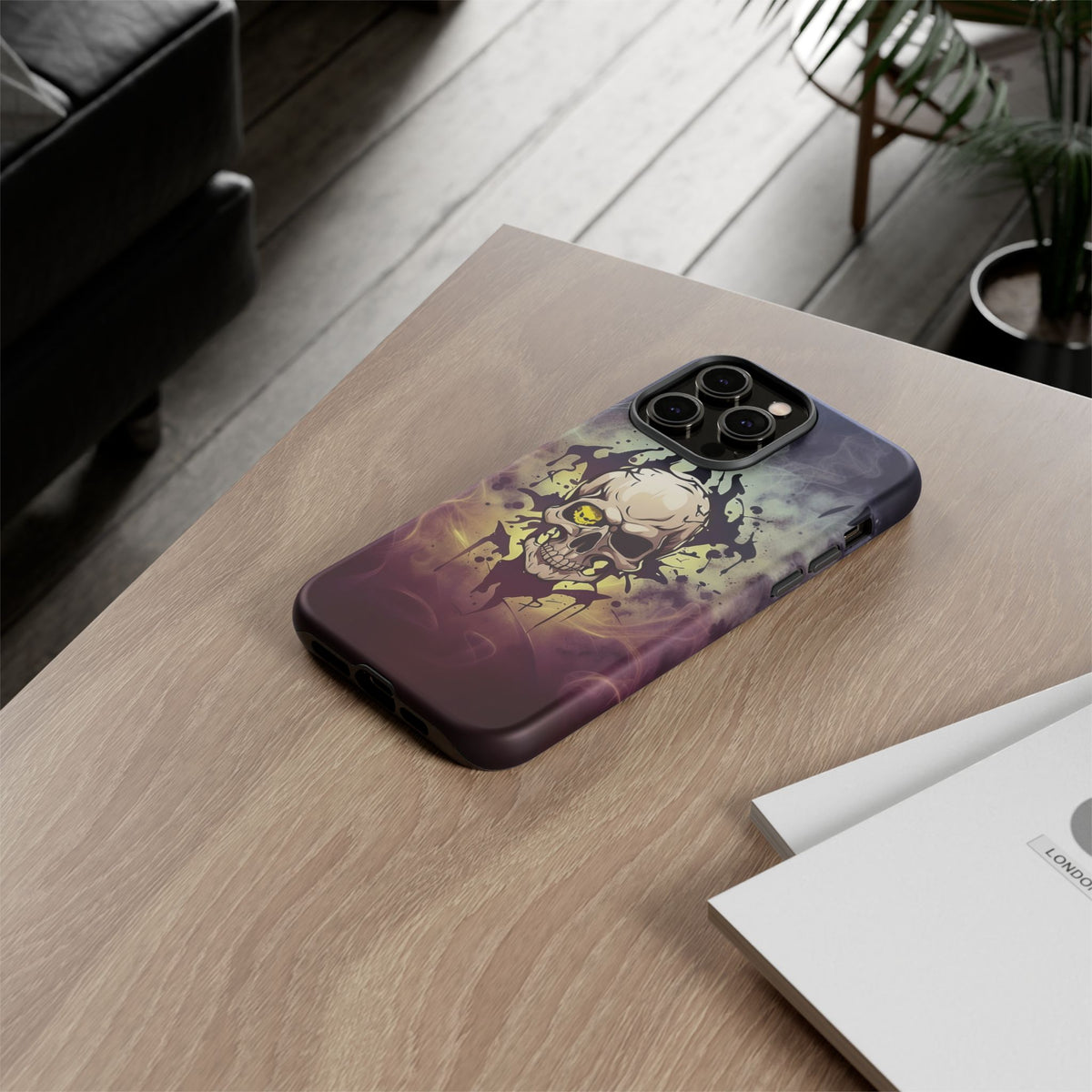 Phone Case - Tough - Yellow Skull
