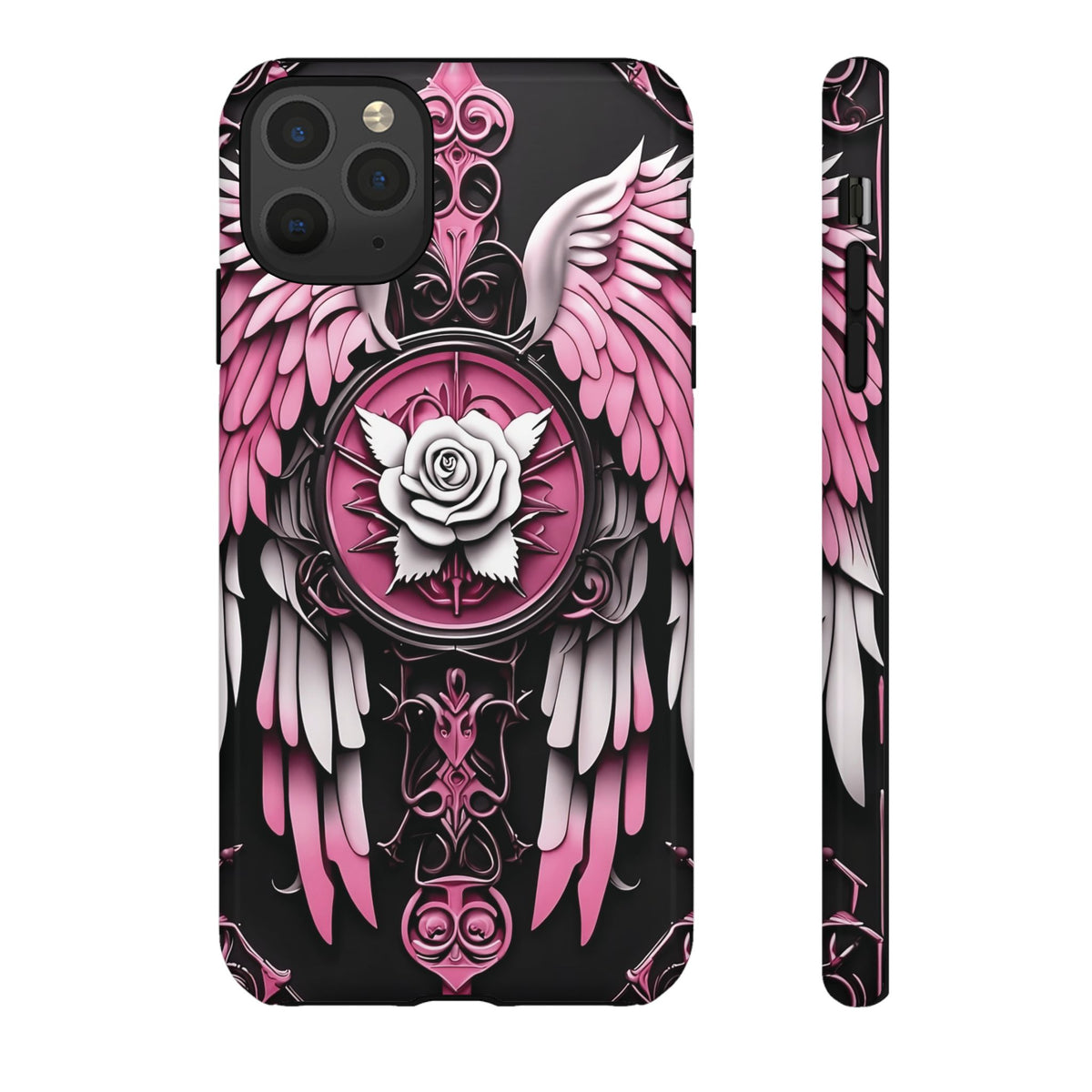 Phone Case - Tough - Pink Angel Wings
