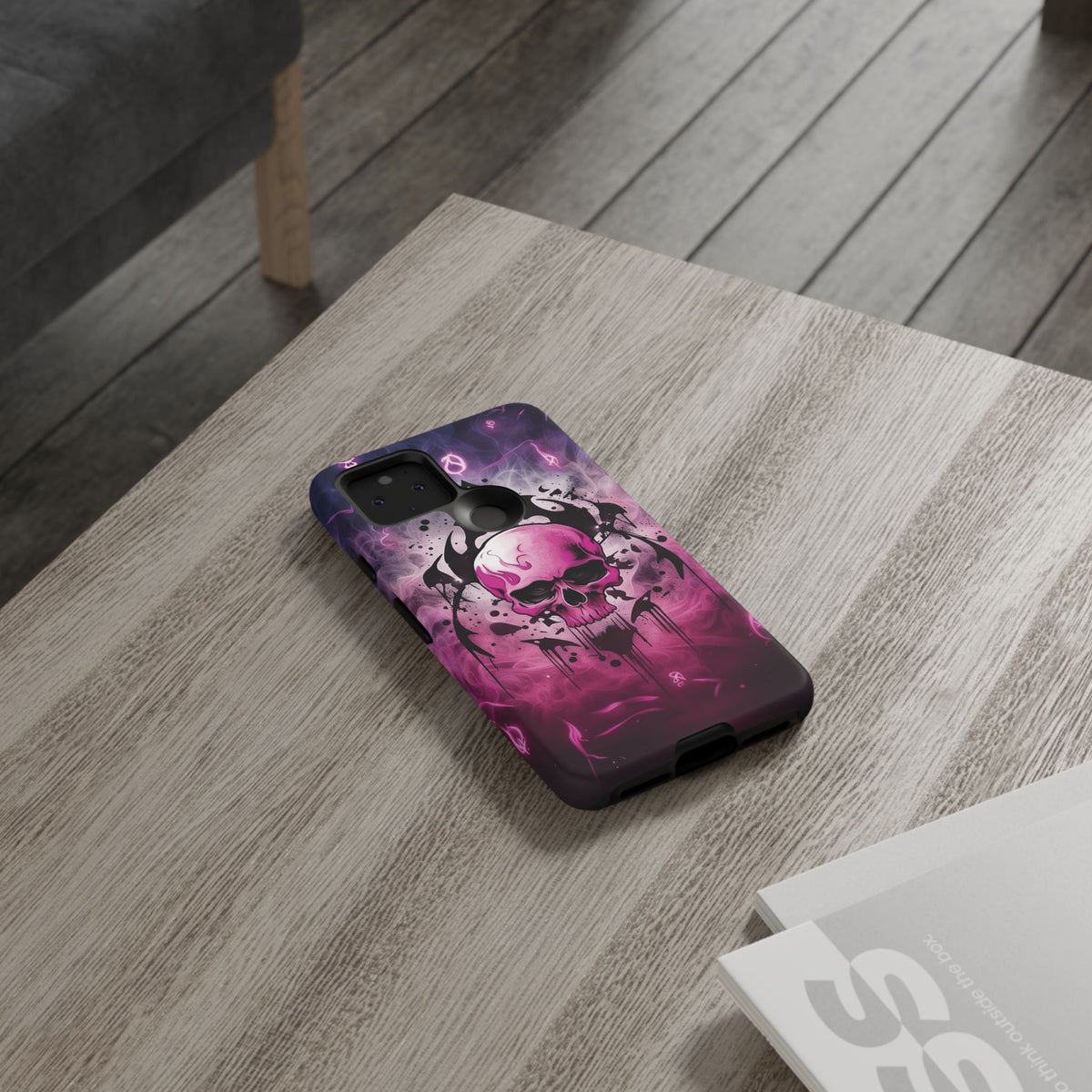 Phone Case - Tough - Pink Skull