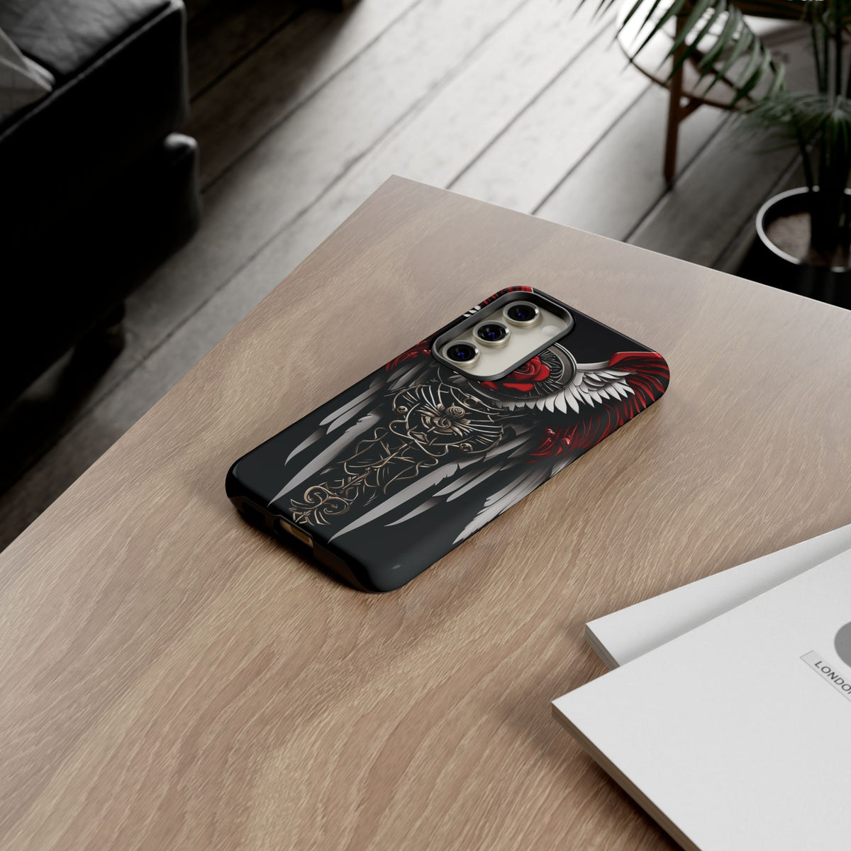 Phone Case - Tough - Red Angel Wings