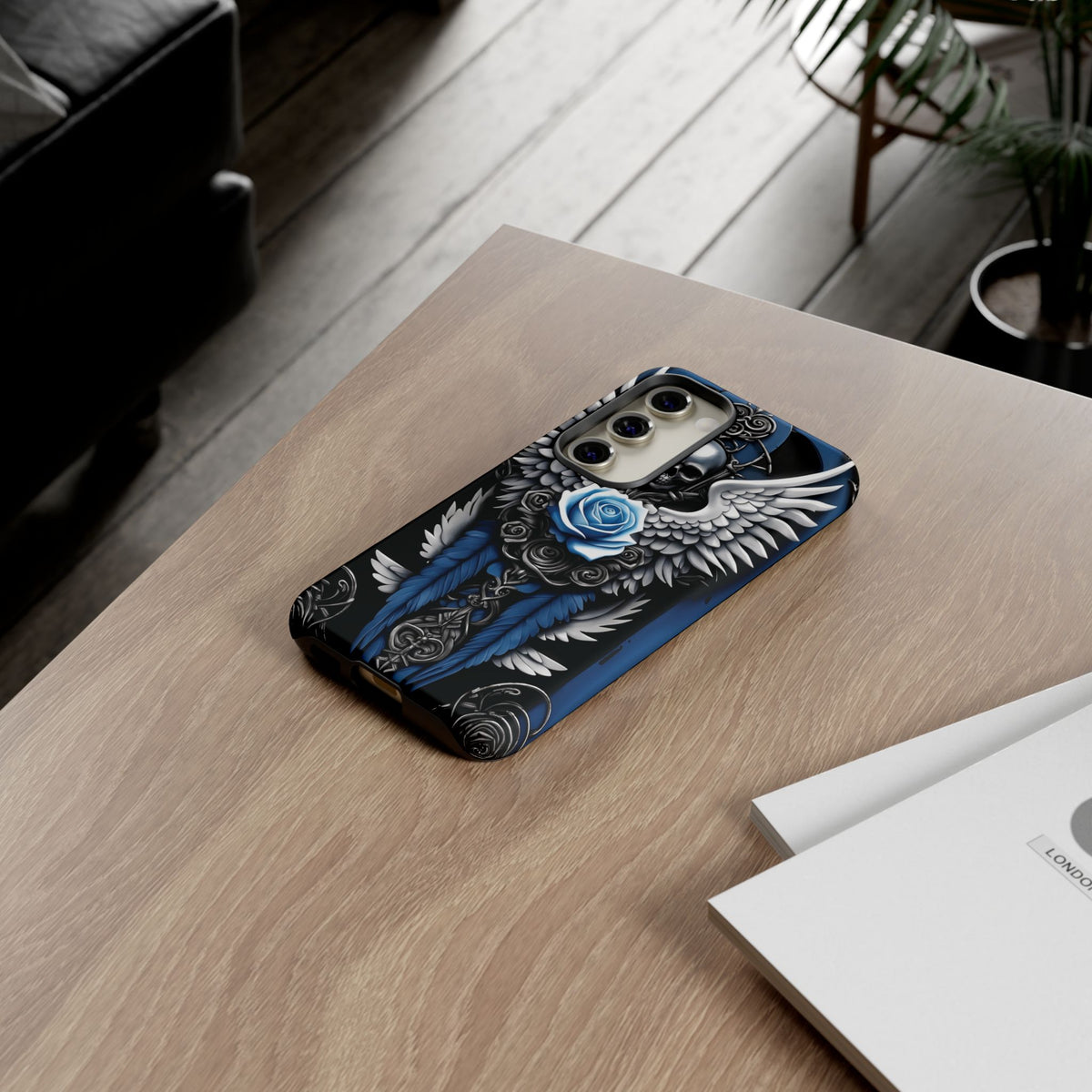 Phone Case - Tough - Blue Angel Wings