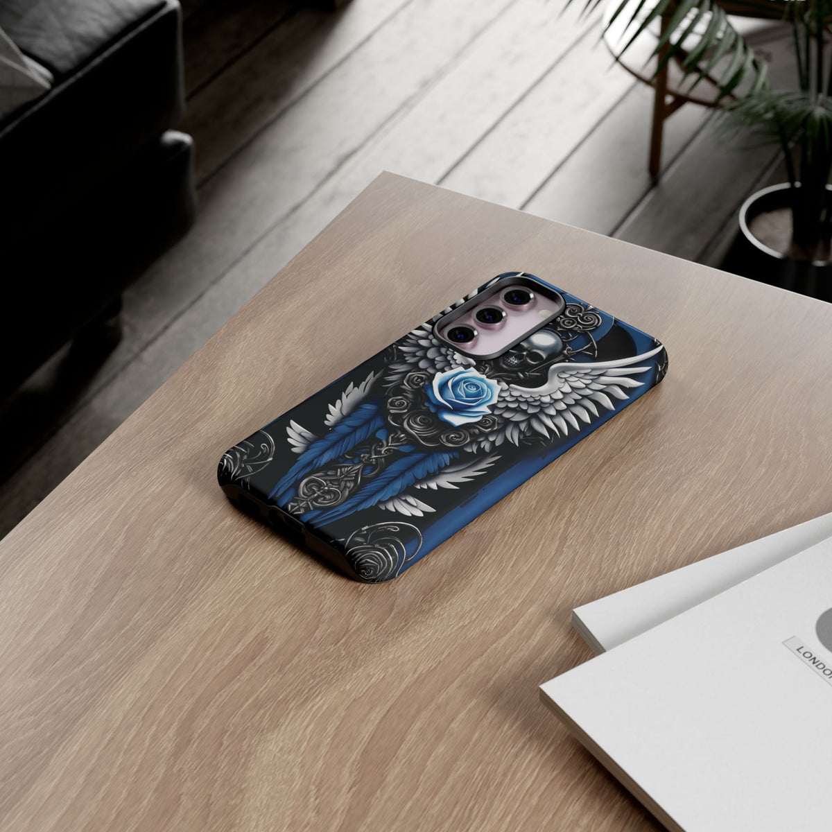 Phone Case - Tough - Blue Angel Wings