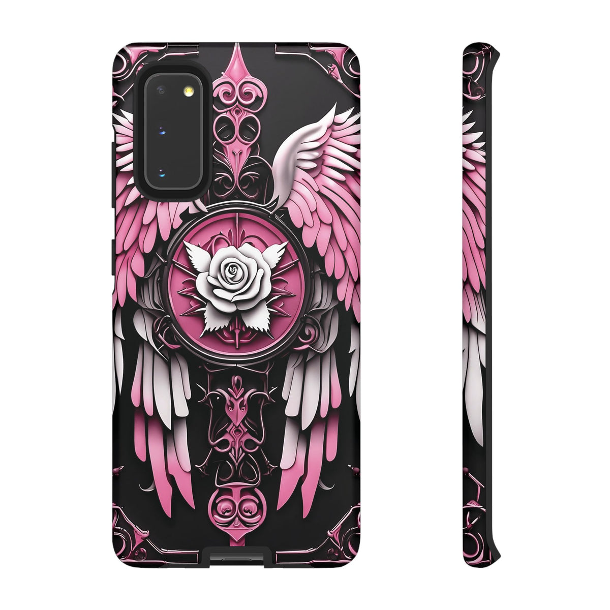 Phone Case - Tough - Pink Angel Wings