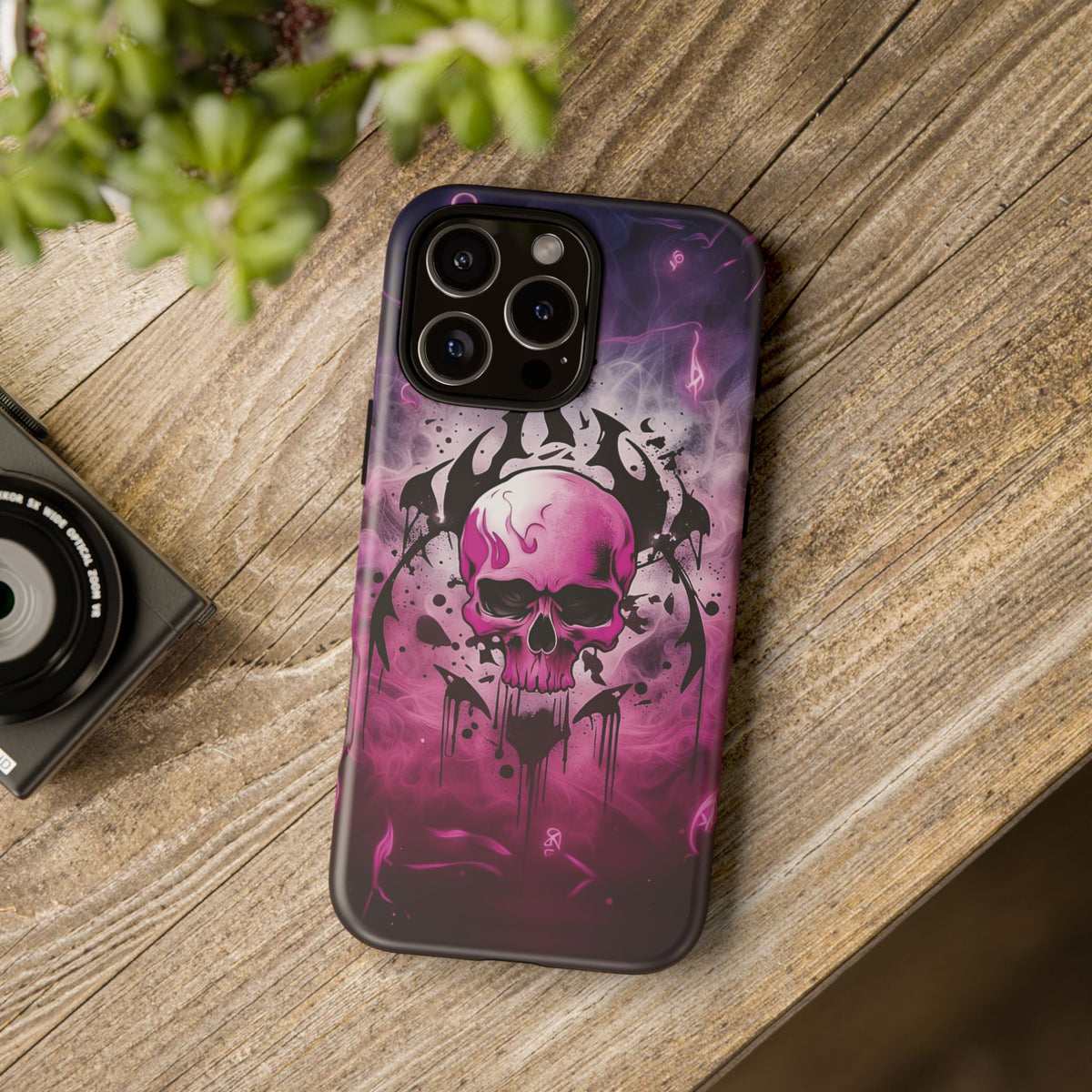 Phone Case - Tough - Pink Skull
