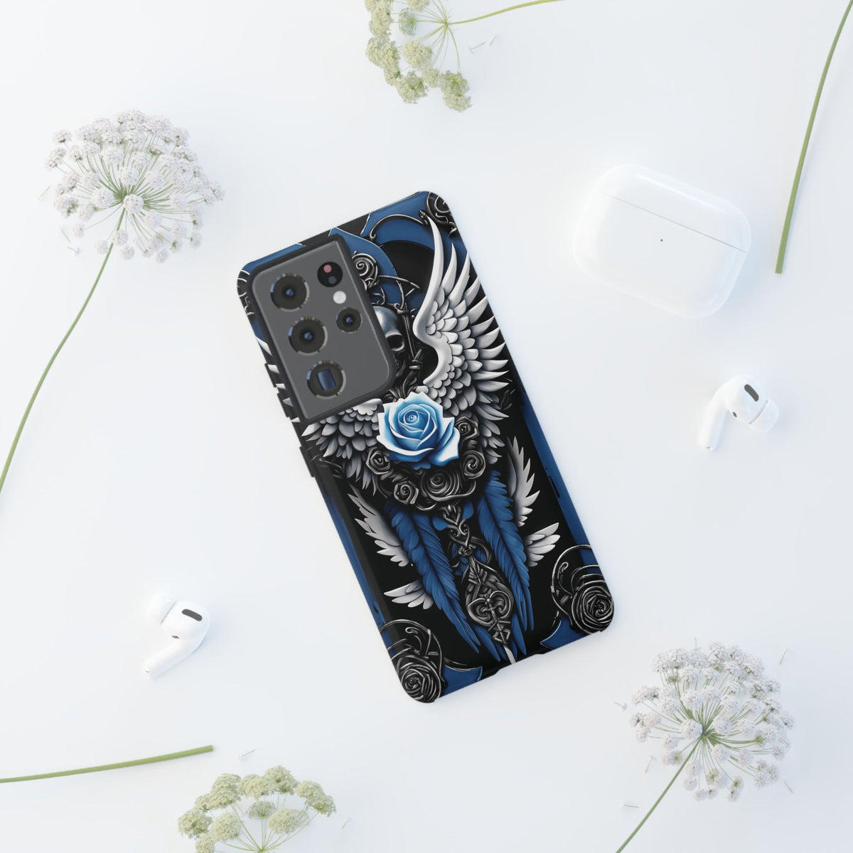 Phone Case - Tough - Blue Angel Wings