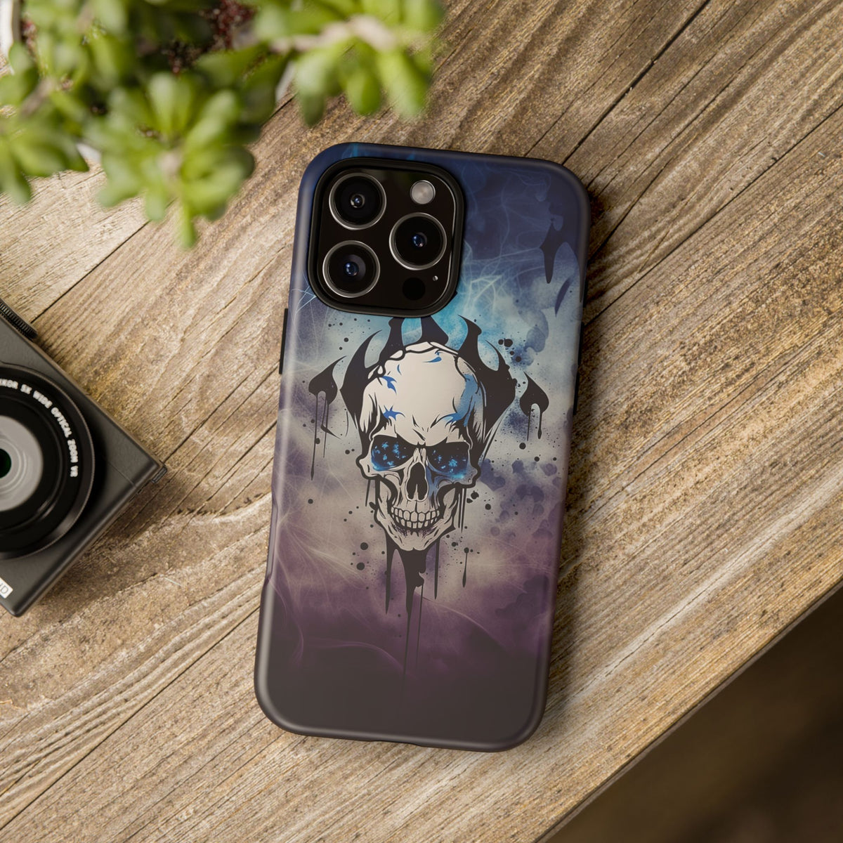 Phone Case - Tough - Blue Skull