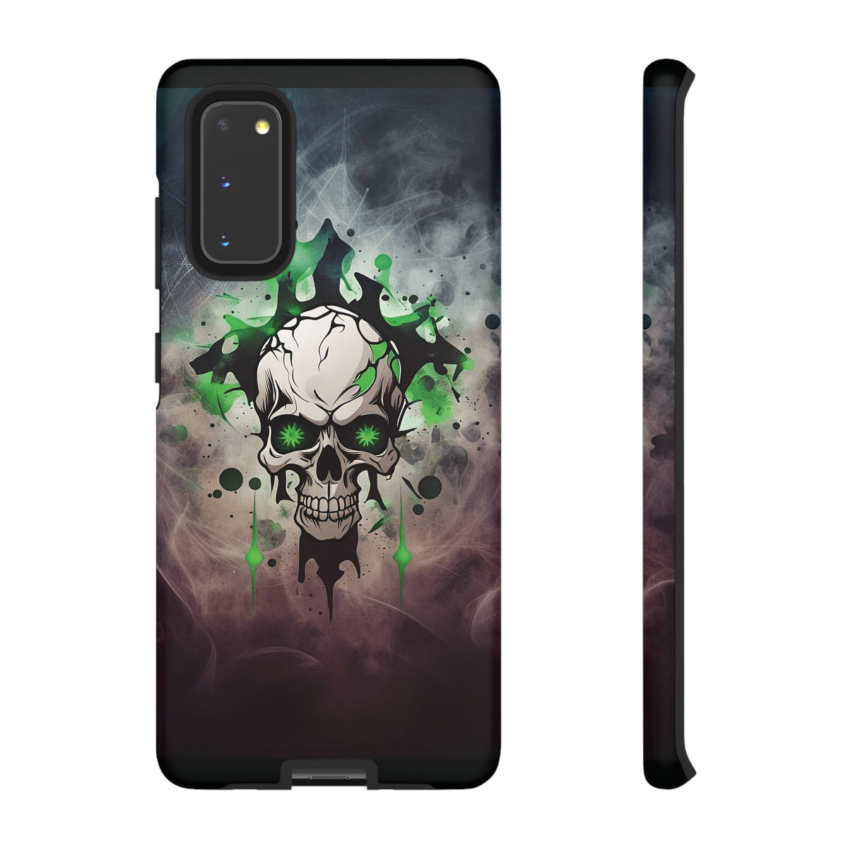Phone Case - Tough - Green Skull