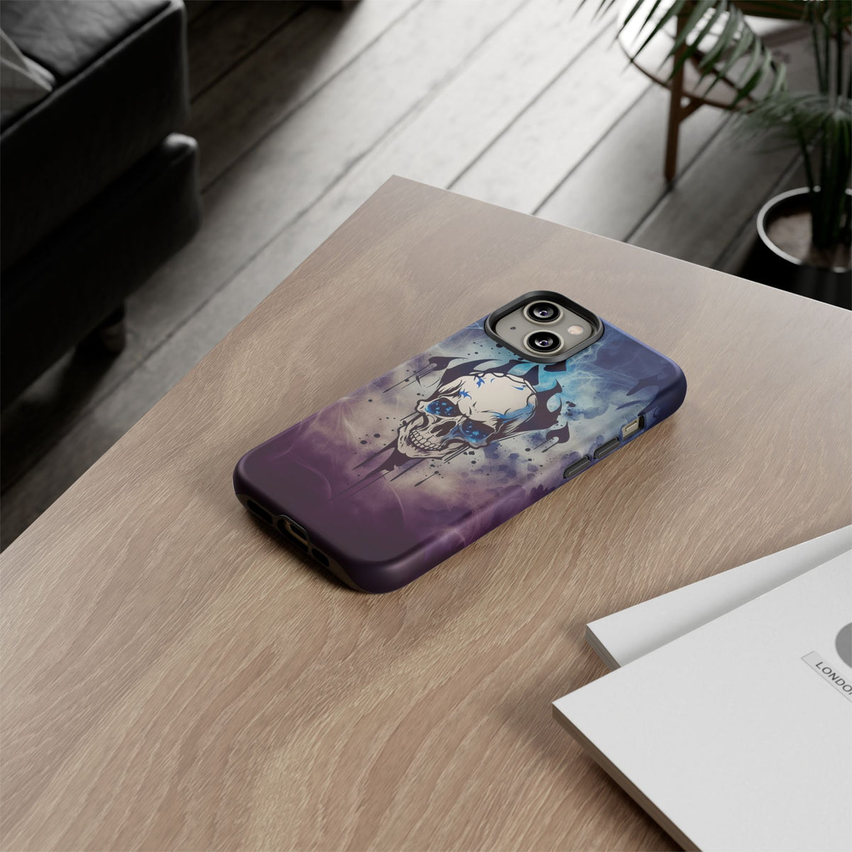 Phone Case - Tough - Blue Skull