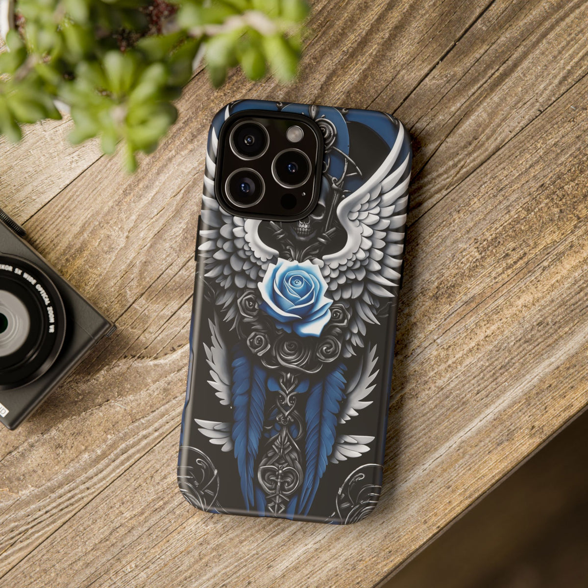 Phone Case - Tough - Blue Angel Wings