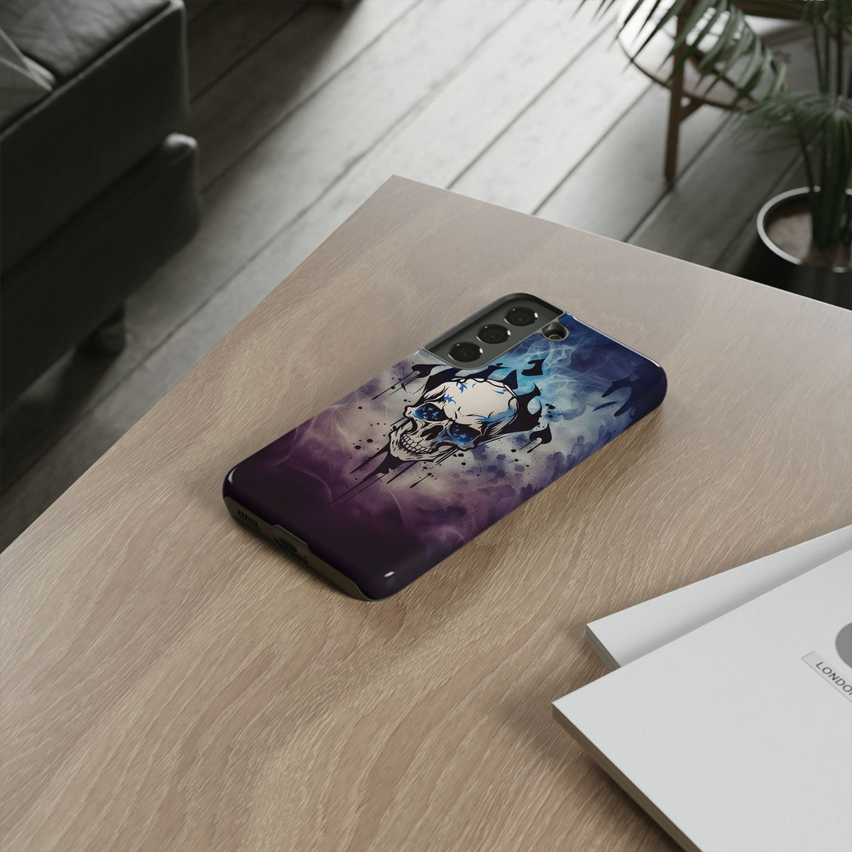 Phone Case - Tough - Blue Skull