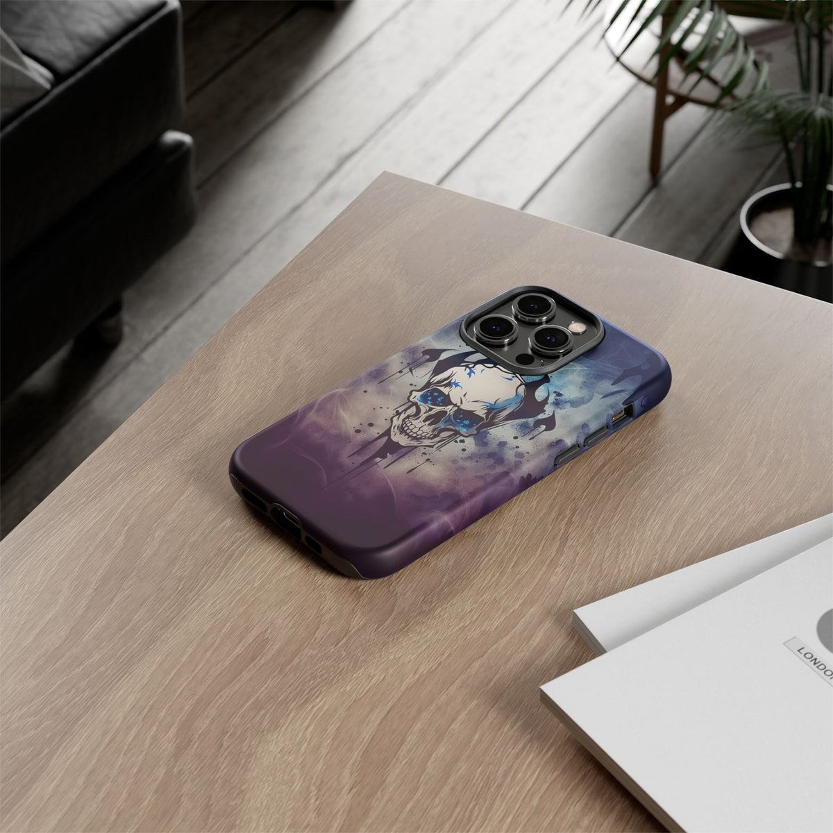 Phone Case - Tough - Blue Skull
