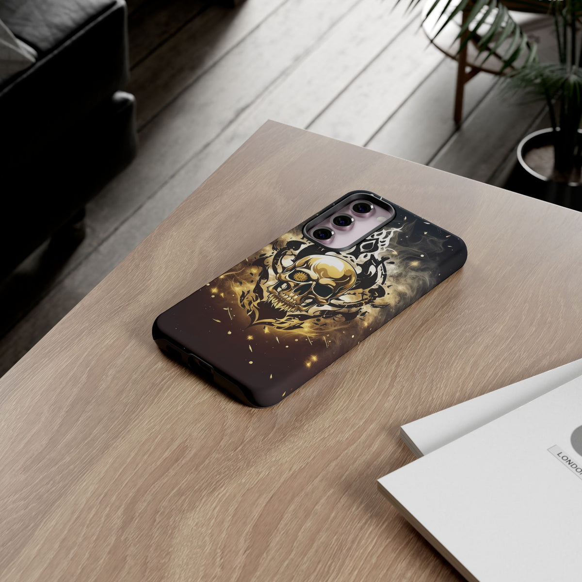 Phone Case - Tough - Gold Skull
