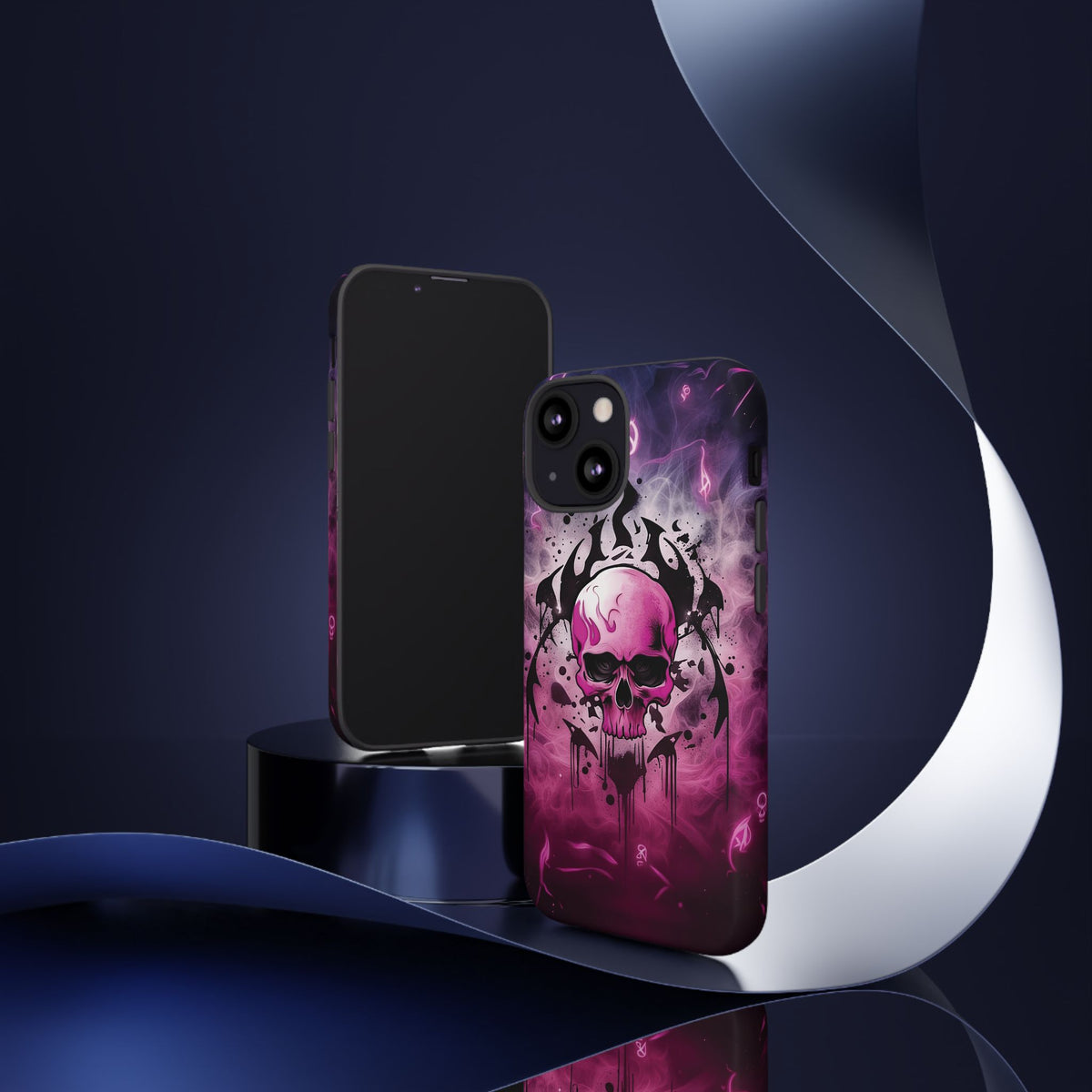 Phone Case - Tough - Pink Skull
